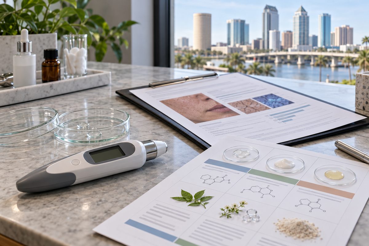 Clinical skin diagnostic analysis tools and formulation specification dossier